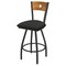 Holland Bar Stool Co 30" Swivel Counter Stool, Pewter Finish, Med Back, Canter Iron Seat X830 - alternate 1